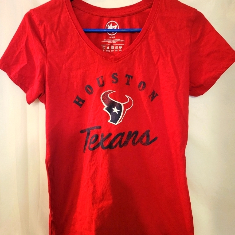 Women's Houston Texans Rally Cry Throwback Red T-Shirt